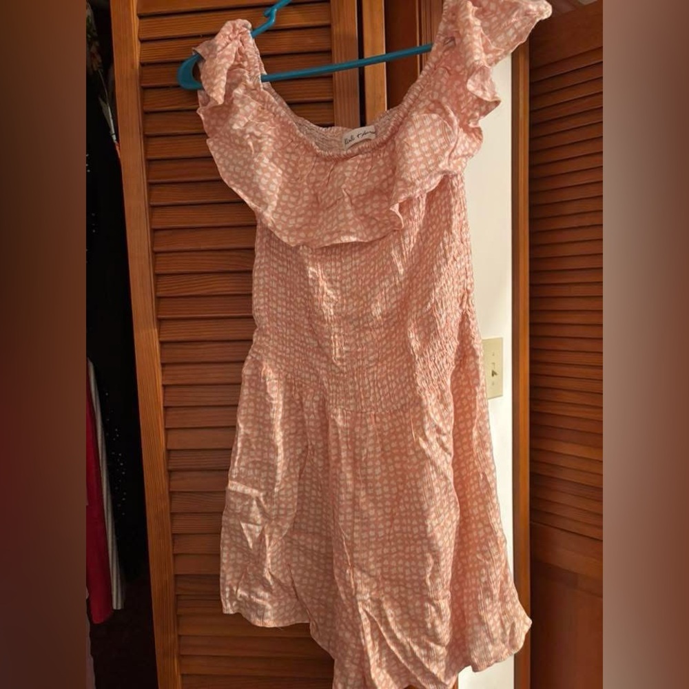 Kiwi & Punch Light Orange/White Romper